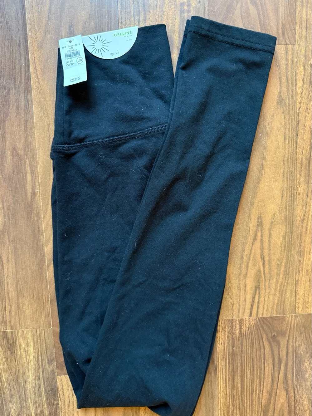 Aerie Womens Black Offline Hi Rise Leggings Size XS